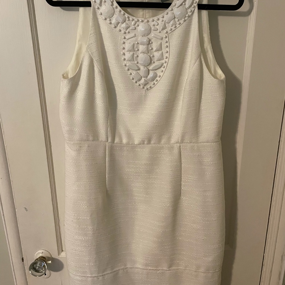Anne Taylor white eyelash dress (10)